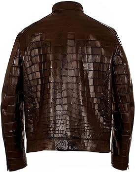 ジャケット・アウター Crocodile Leather Shirt Crocodile Leather Shirts Luxury Billionaire